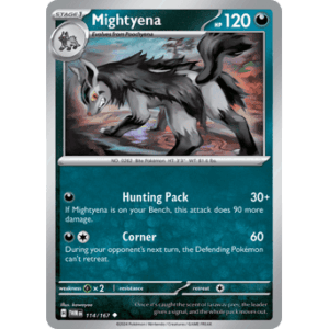 Twilight Masquerade - 114/167 - Mightyena - Reverse Holo