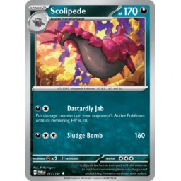 Twilight Masquerade - 117/167 - Scolipede - Reverse Holo