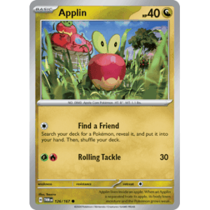 Twilight Masquerade - 126/167 - Applin - Reverse Holo