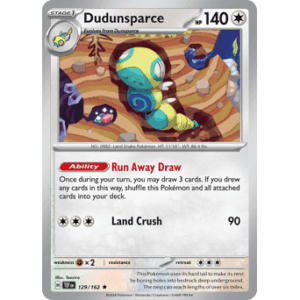 Temporal Forces - 129/162 - Dudunsparce - Holo Rare