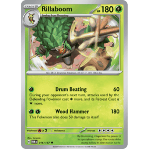 Twilight Masquerade - 016/167 - Rillaboom - Reverse Holo