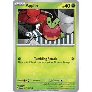 Twilight Masquerade - 017/167 - Applin - Reverse Holo