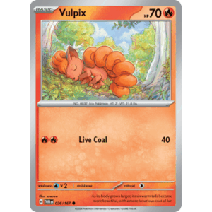 Twilight Masquerade - 026/167 - Vulpix - Reverse Holo