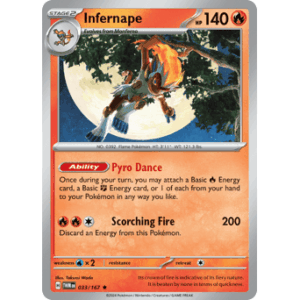 Twilight Masquerade - 033/167 - Infernape - Reverse Holo