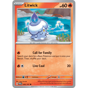 Twilight Masquerade - 036/167 - Litwick - Reverse Holo
