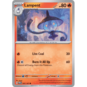 Twilight Masquerade - 037/167 - Lampent - Reverse Holo