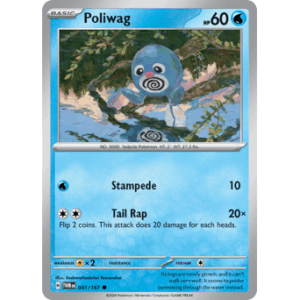 Twilight Masquerade - 041/167 - Poliwag - Reverse Holo