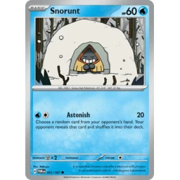 Twilight Masquerade - 051/167 - Snorunt - Reverse Holo
