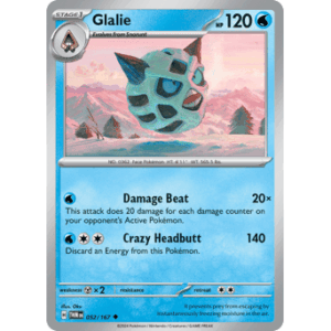 Twilight Masquerade - 052/167 - Glalie - Reverse Holo