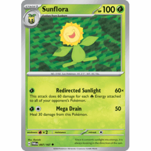 Twilight Masquerade - 007/167 - Sunflora - Reverse Holo