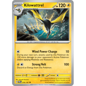 Twilight Masquerade - 076/167 - Kilowattrel - Reverse Holo