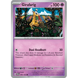 Twilight Masquerade - 083/167 - Girafarig - Reverse Holo