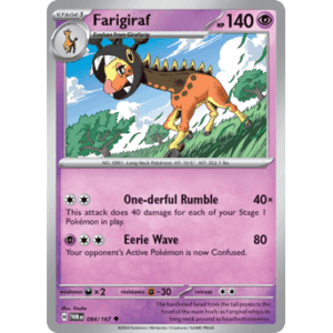 Twilight Masquerade - 084/167 - Farigiraf - Reverse Holo
