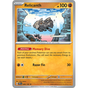 Temporal Forces - 084/162 - Relicanth - Reverse Holo