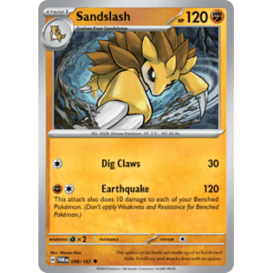 Twilight Masquerade - 098/167 - Sandslash - Reverse Holo