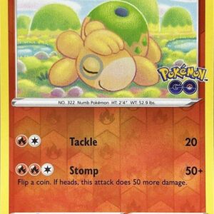 Pokemon Go - 013/078 - Numel - Reverse Holo (Peelable Ditto)