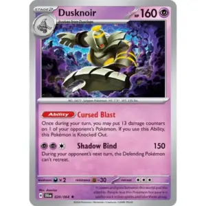 Shrouded Fable - 020/064 - Dusknoir - Holo Rare