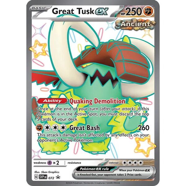 Black Star Promo - SVP072 - Great Tusk ex