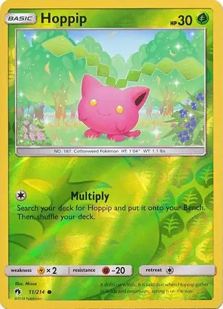 Lost Thunder - 011/214 - Hoppip - Reverse Holo