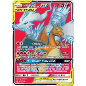 Unbroken Bonds - 194/214 - Reshiram & Charizard GX (Lightly Played)