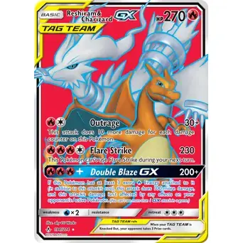 Unbroken Bonds - 194/214 - Reshiram & Charizard GX (Lightly Played)