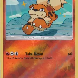 Sun & Moon - 021/149 - Growlithe - Reverse Holo