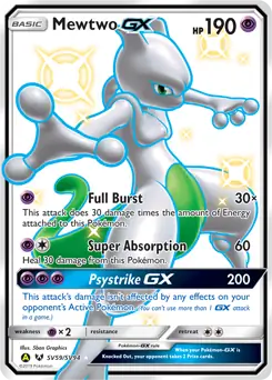 Hidden Fates - SV59/SV94 - Mewtwo GX