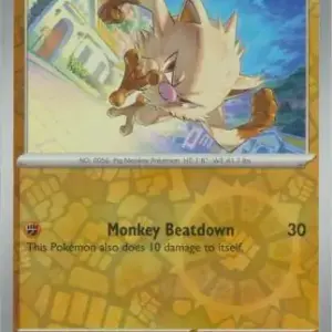 Paldean Fates - 045/091 - Mankey - Reverse Holo