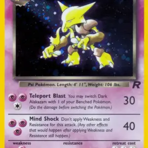Team Rocket - 01/82 - Dark Alakazam - Holo