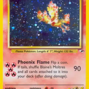 Gym Heroes - 001/132 - Blaine's Moltres - Holo (Near Mint -)