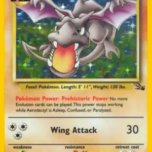 Fossil - 01/62 - Aerodactyl - Holo (Heavily Played)