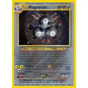 Neo Revelation - 10/64 - Magneton - Holo (Swirl) (Heavily Played)