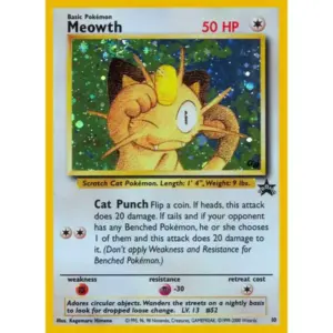 Black Star Promo - WP10 - Meowth (Lightly Played)