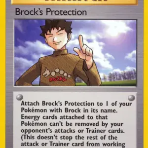 Gym Challenge - 101/132 - Brock's Protection - Rare (Near Mint -)