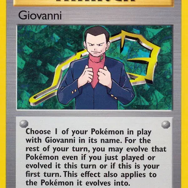 Gym Challenge - 104/132 - Giovanni - Rare (Lightly Played)