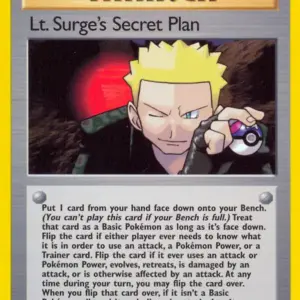 Gym Challenge - 107/132 - Lt. Surge's Secret Plan - Rare