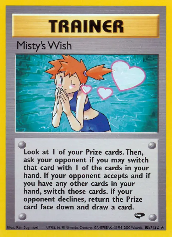 Gym Challenge - 108/132 - Misty's Wish - Rare