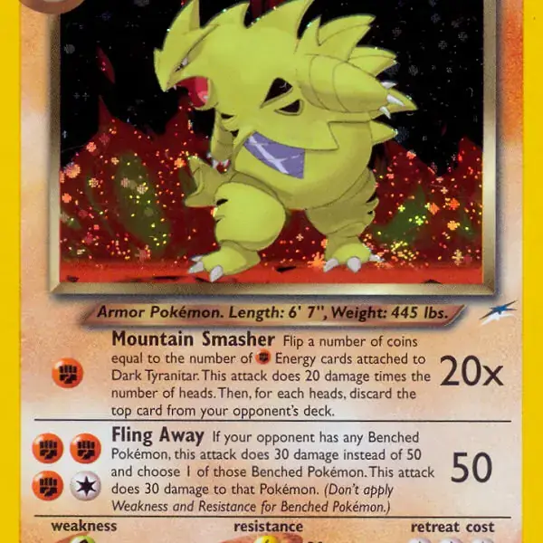 Neo Destiny - 011/105 - Dark Tyranitar - Holo (Lightly Played)