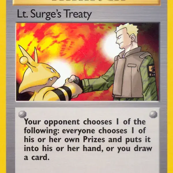 Gym Heroes - 112/132 - Lt. Surge's Treaty