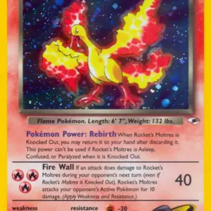 Gym Heroes - 012/132 - Rocket's Moltres - Holo (Near Mint -)