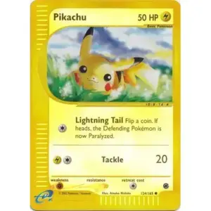 Expedition - 124/165 - Pikachu - Reverse Holo (Moderately Played)