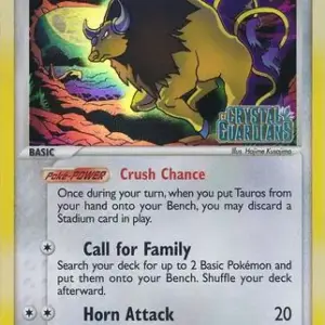 EX Crystal Guardians - 012/100 - Tauros - Reverse Holo