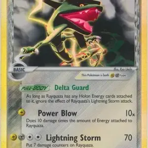 EX Delta Species - 13/113 - Rayquaza (delta species) - Reverse Holo (Lightly Played)