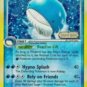 EX Legend Maker - 14/92 - Wailord - Reverse Holo Rare (Moderately Played)