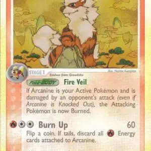 EX Sandstorm - 015/100 - Arcanine - Reverse Holo (Moderately Played)