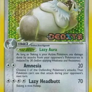 EX Deoxys - 015/107 - Slaking - Reverse Holo (Stamp) (Lightly Played)