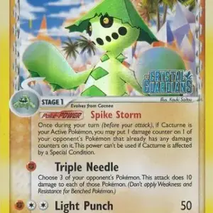 EX Crystal Guardians - 015/100 - Cacturne (delta species) - Reverse Holo