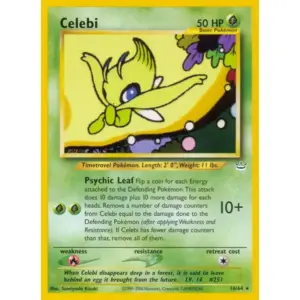 Neo Revelation - 16/64 - Celebi - Rare (Moderately Played)