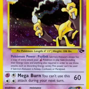 Gym Challenge - 016/132 - Sabrina's Alakazam - Holo (Lightly Played)