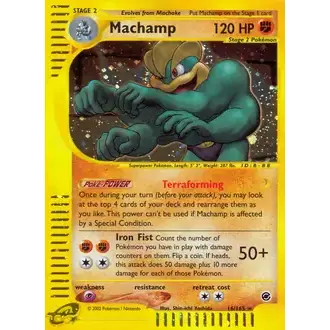 Expedition - 016/165 - Machamp - Holo (Moderately Played)